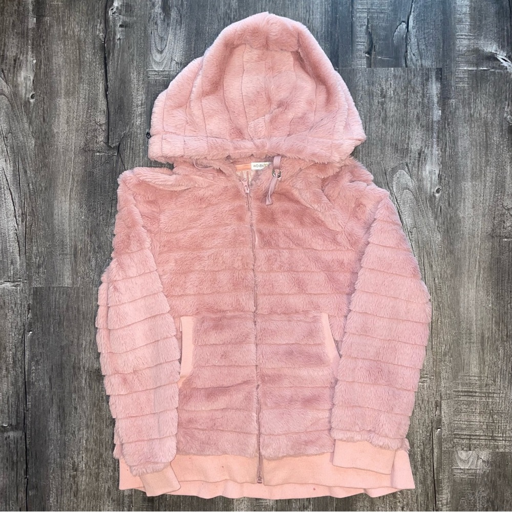 Pink fuzzy sweater